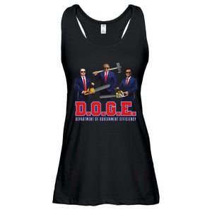 Funny D.O.G.E. (Department Of Government Efficiency) Doge Ladies Essential Flowy Tank