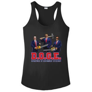 Funny D.O.G.E. (Department Of Government Efficiency) Doge Ladies PosiCharge Competitor Racerback Tank