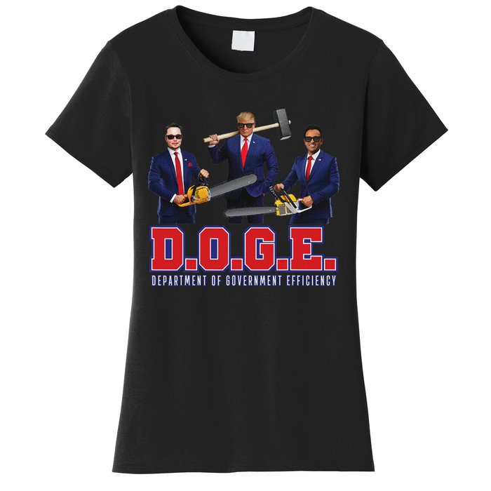 Funny D.O.G.E. (Department Of Government Efficiency) Doge Women's T-Shirt