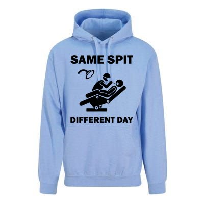 Funny Dentist Dental Hygienist Same Spit Different Day Gag Unisex Surf Hoodie