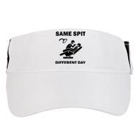 Funny Dentist Dental Hygienist Same Spit Different Day Gag Adult Drive Performance Visor