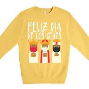 Feliz Dia De Reyes Happy Epiphany Day Three Kings Day Cute Gift Premium Crewneck Sweatshirt