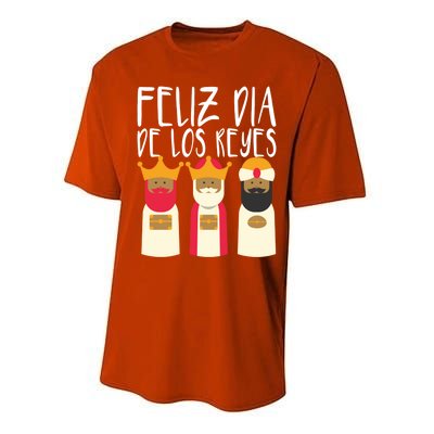 Feliz Dia De Reyes Happy Epiphany Day Three Kings Day Cute Gift Performance Sprint T-Shirt