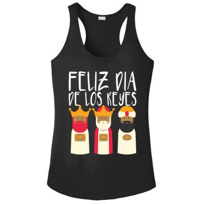 Feliz Dia De Reyes Happy Epiphany Day Three Kings Day Cute Gift Ladies PosiCharge Competitor Racerback Tank