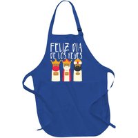 Feliz Dia De Reyes Happy Epiphany Day Three Kings Day Cute Gift Full-Length Apron With Pockets