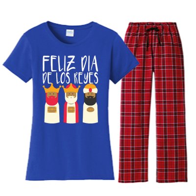 Feliz Dia De Reyes Happy Epiphany Day Three Kings Day Cute Gift Women's Flannel Pajama Set