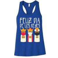 Feliz Dia De Reyes Happy Epiphany Day Three Kings Day Cute Gift Women's Racerback Tank