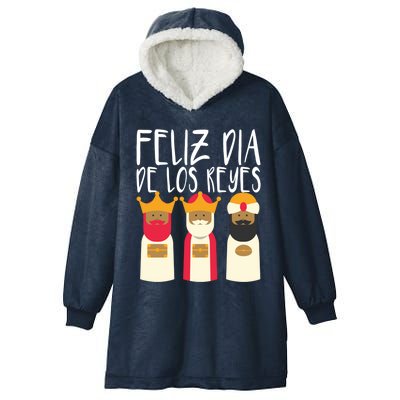 Feliz Dia De Reyes Happy Epiphany Day Three Kings Day Cute Gift Hooded Wearable Blanket