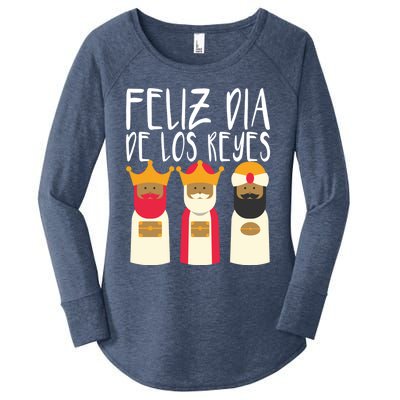 Feliz Dia De Reyes Happy Epiphany Day Three Kings Day Cute Gift Women's Perfect Tri Tunic Long Sleeve Shirt