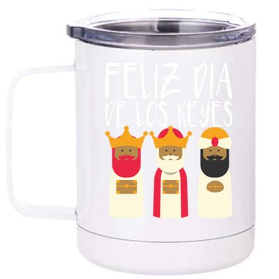 Feliz Dia De Reyes Happy Epiphany Day Three Kings Day Cute Gift 12 oz Stainless Steel Tumbler Cup