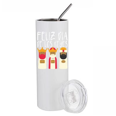 Feliz Dia De Reyes Happy Epiphany Day Three Kings Day Cute Gift Stainless Steel Tumbler