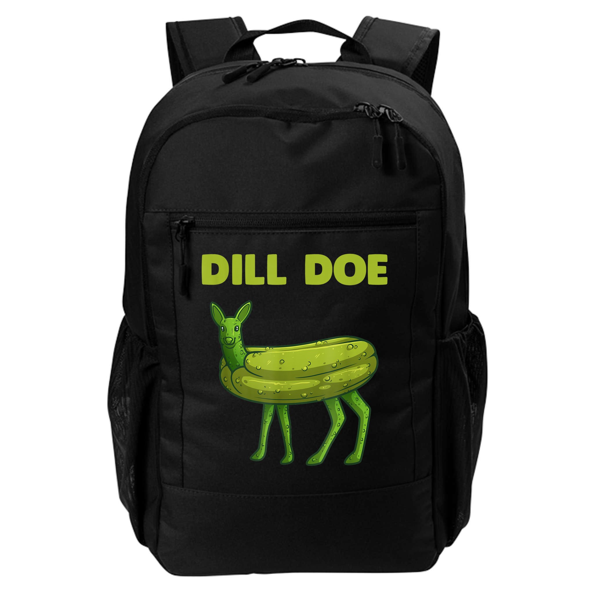 Funny Dill Doe Women Deer Green Dill Pickle Veggie Lover Backpack