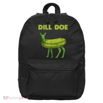 Funny Dill Doe Women Deer Green Dill Pickle Veggie Lover 16 in Basic Backpack