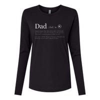 Funny Dad Definition Womens Cotton Relaxed Long Sleeve T-Shirt