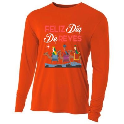 Feliz Dia De Reyes Happy Three Kings Day Epiphany Day Cute Gift Cooling Performance Long Sleeve Crew