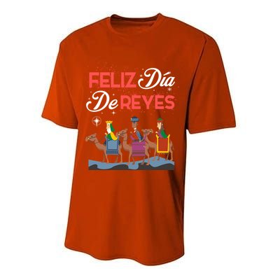 Feliz Dia De Reyes Happy Three Kings Day Epiphany Day Cute Gift Performance Sprint T-Shirt