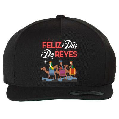 Feliz Dia De Reyes Happy Three Kings Day Epiphany Day Cute Gift Wool Snapback Cap