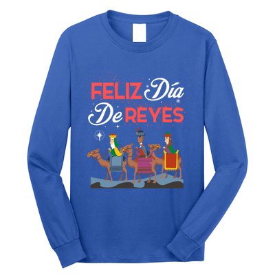 Feliz Dia De Reyes Happy Three Kings Day Epiphany Day Cute Gift Long Sleeve Shirt