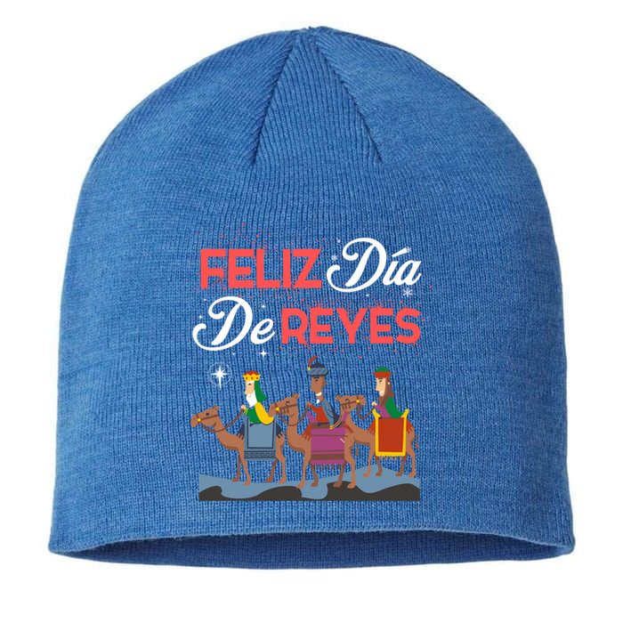 Feliz Dia De Reyes Happy Three Kings Day Epiphany Day Cute Gift Sustainable Beanie