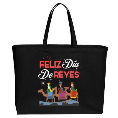 Feliz Dia De Reyes Happy Three Kings Day Epiphany Day Cute Gift Cotton Canvas Jumbo Tote