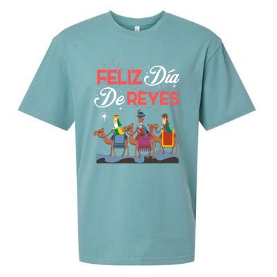 Feliz Dia De Reyes Happy Three Kings Day Epiphany Day Cute Gift Sueded Cloud Jersey T-Shirt