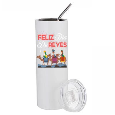 Feliz Dia De Reyes Happy Three Kings Day Epiphany Day Cute Gift Stainless Steel Tumbler