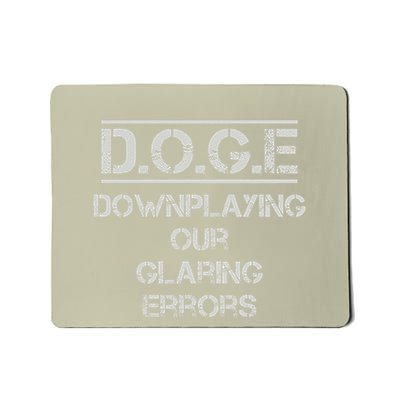 Funny Doge. Downplaying Our Glaring Errors Mousepad