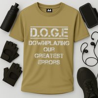 Funny Doge. Downplaying Our Greatest Errors Cooling Performance Crew T-Shirt