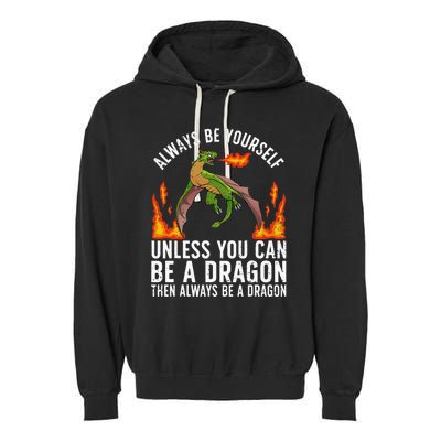 Funny Dragon Design For Fantasy Dragon Lover Garment-Dyed Fleece Hoodie