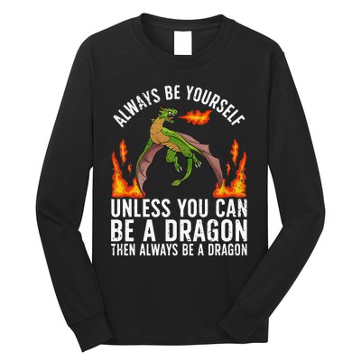 Funny Dragon Design For Fantasy Dragon Lover Long Sleeve Shirt