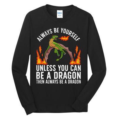 Funny Dragon Design For Fantasy Dragon Lover Tall Long Sleeve T-Shirt