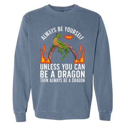 Funny Dragon Design For Fantasy Dragon Lover Garment-Dyed Sweatshirt