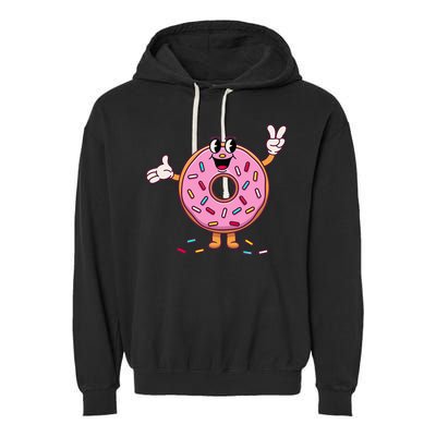 Funny Donut Donut Sprinkles Garment-Dyed Fleece Hoodie