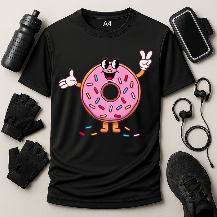Funny Donut Donut Sprinkles Performance Shirt