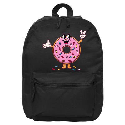 Funny Donut Donut Sprinkles 16 in Basic Backpack
