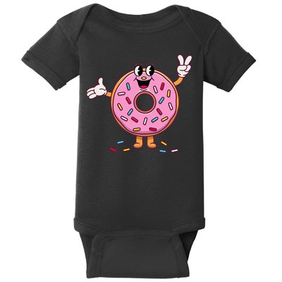 Funny Donut Donut Sprinkles Baby Bodysuit