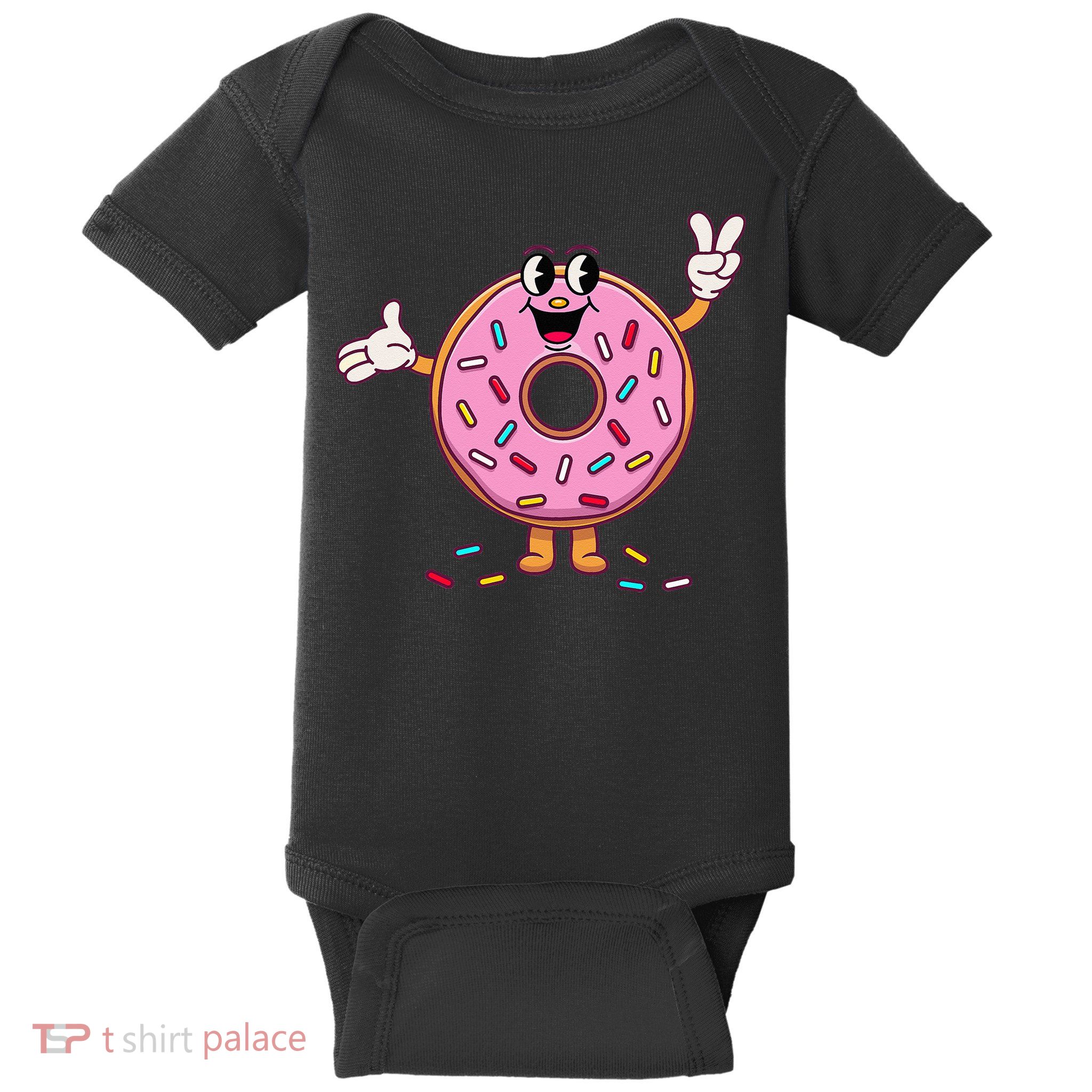 Funny Donut Donut Sprinkles Baby Bodysuit