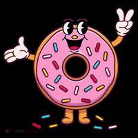 Funny Donut Donut Sprinkles Baby Bodysuit