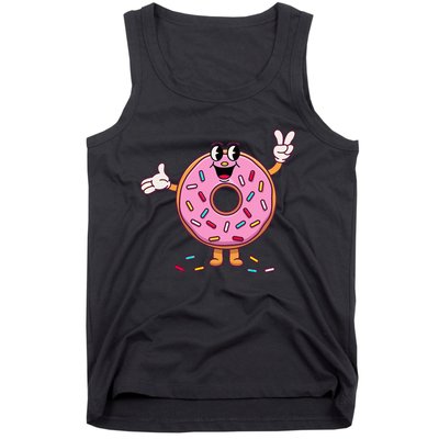 Funny Donut Donut Sprinkles Tank Top