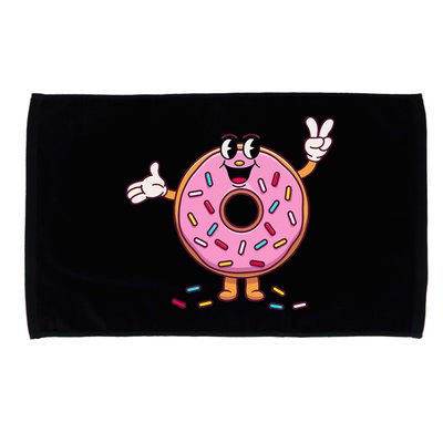 Funny Donut Donut Sprinkles Microfiber Hand Towel