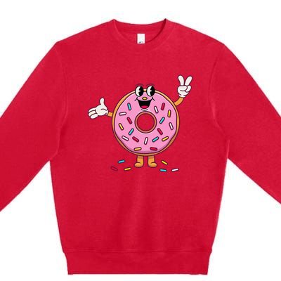 Funny Donut Donut Sprinkles Premium Crewneck Sweatshirt