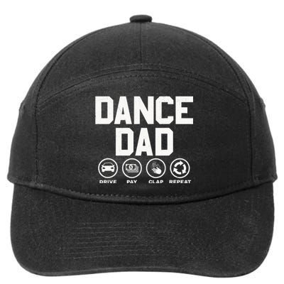 Funny Dance Dad Proud Dancer Dancing Father 7-Panel Snapback Hat