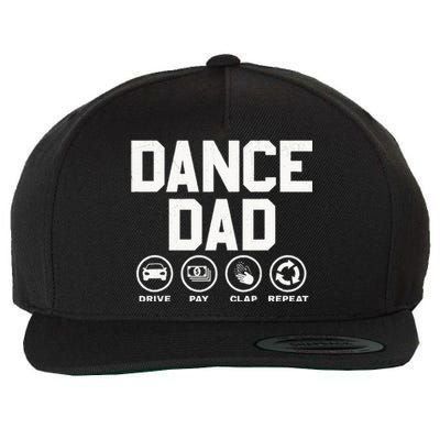 Funny Dance Dad Proud Dancer Dancing Father Wool Snapback Cap