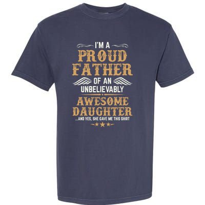 Fathers Day Dad Matching Daughter Fathers Day Garment-Dyed Heavyweight T-Shirt