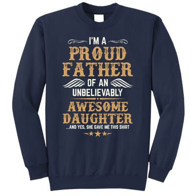 Fathers Day Dad Matching Daughter Fathers Day Sweatshirt