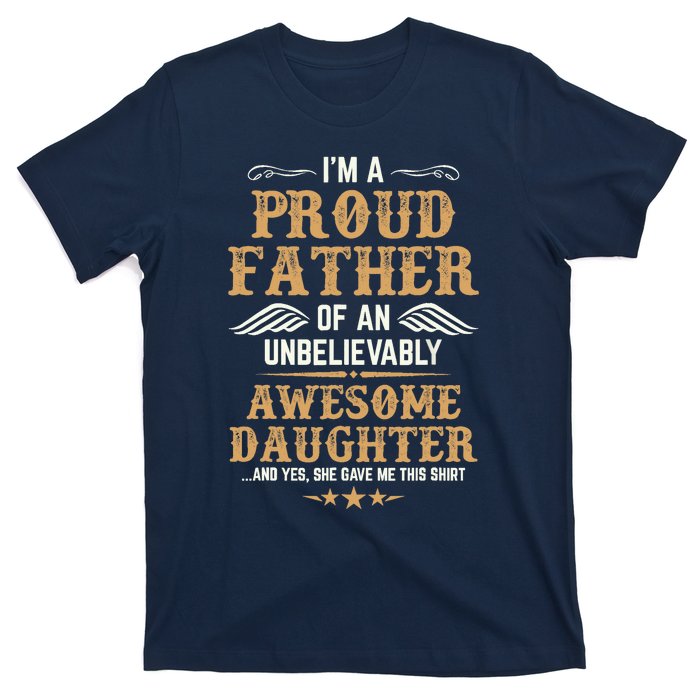 Fathers Day Dad Matching Daughter Fathers Day T-Shirt