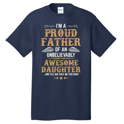 Fathers Day Dad Matching Daughter Fathers Day Tall T-Shirt