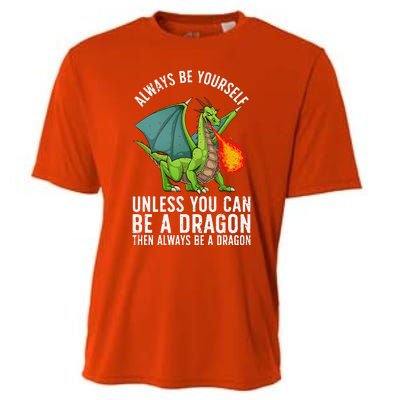 Funny Dragon Design For Fantasy Dragon Lover Cooling Performance Crew T-Shirt