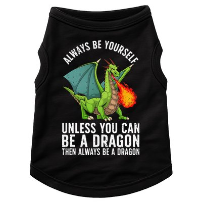 Funny Dragon Design For Fantasy Dragon Lover Doggie Tank