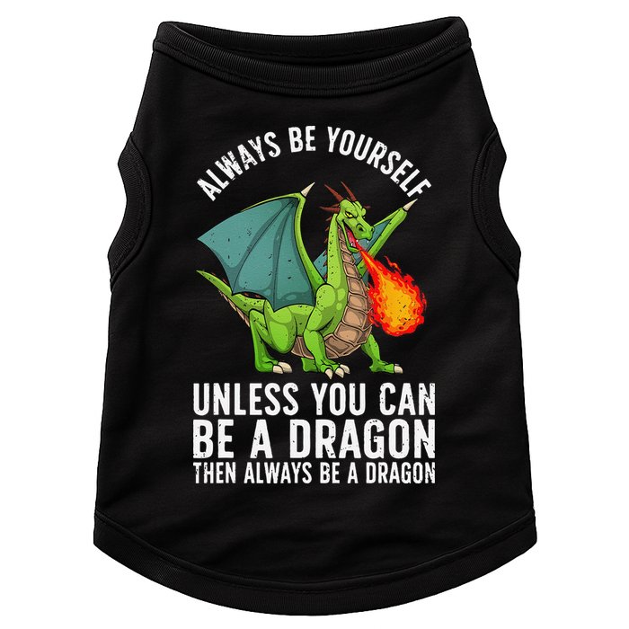Funny Dragon Design For Fantasy Dragon Lover Doggie Tank